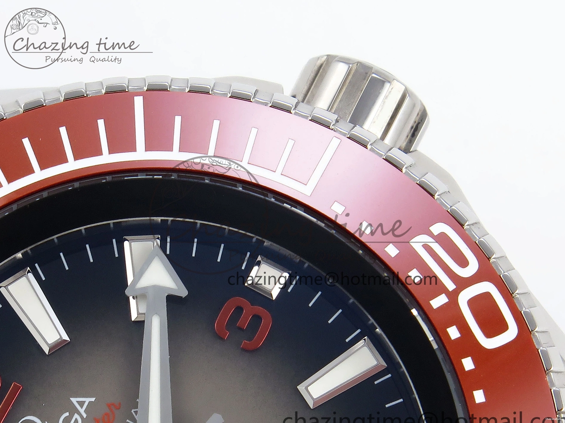 0219 SEAMASTER PLANET OCEAN 6000M ULTRA DEEP 45.5MM SS TF 1:1 BEST EDITION GRAY DIAL ORANGE BEZEL ON SS BRACELET A WellDesigned 7757